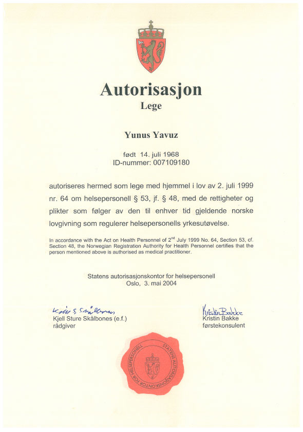 Norveç Tıbbi Lisansı