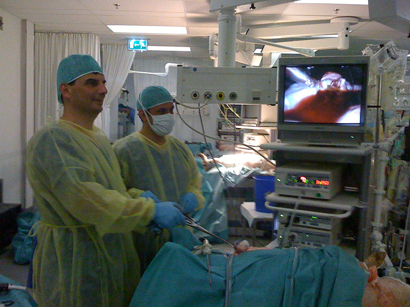 Tek delikten laparoskopik cerrahi eğitimi, Rotterdam Erasmus University, Hollanda